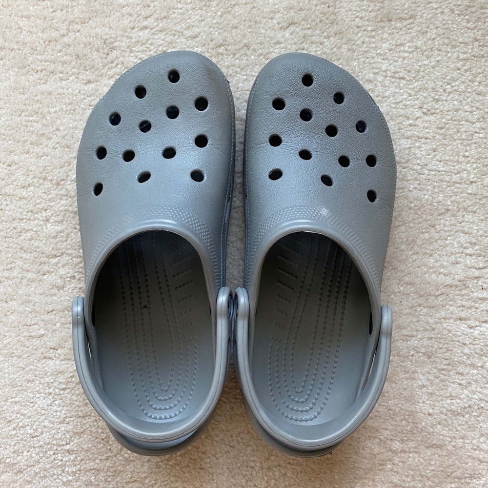Gray Classic Crocs